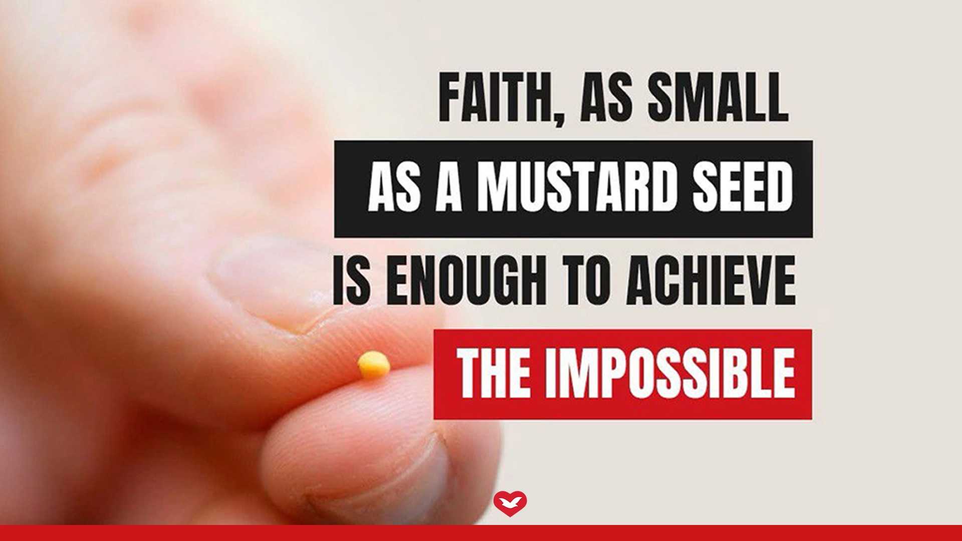 Faith as small as a Mustard